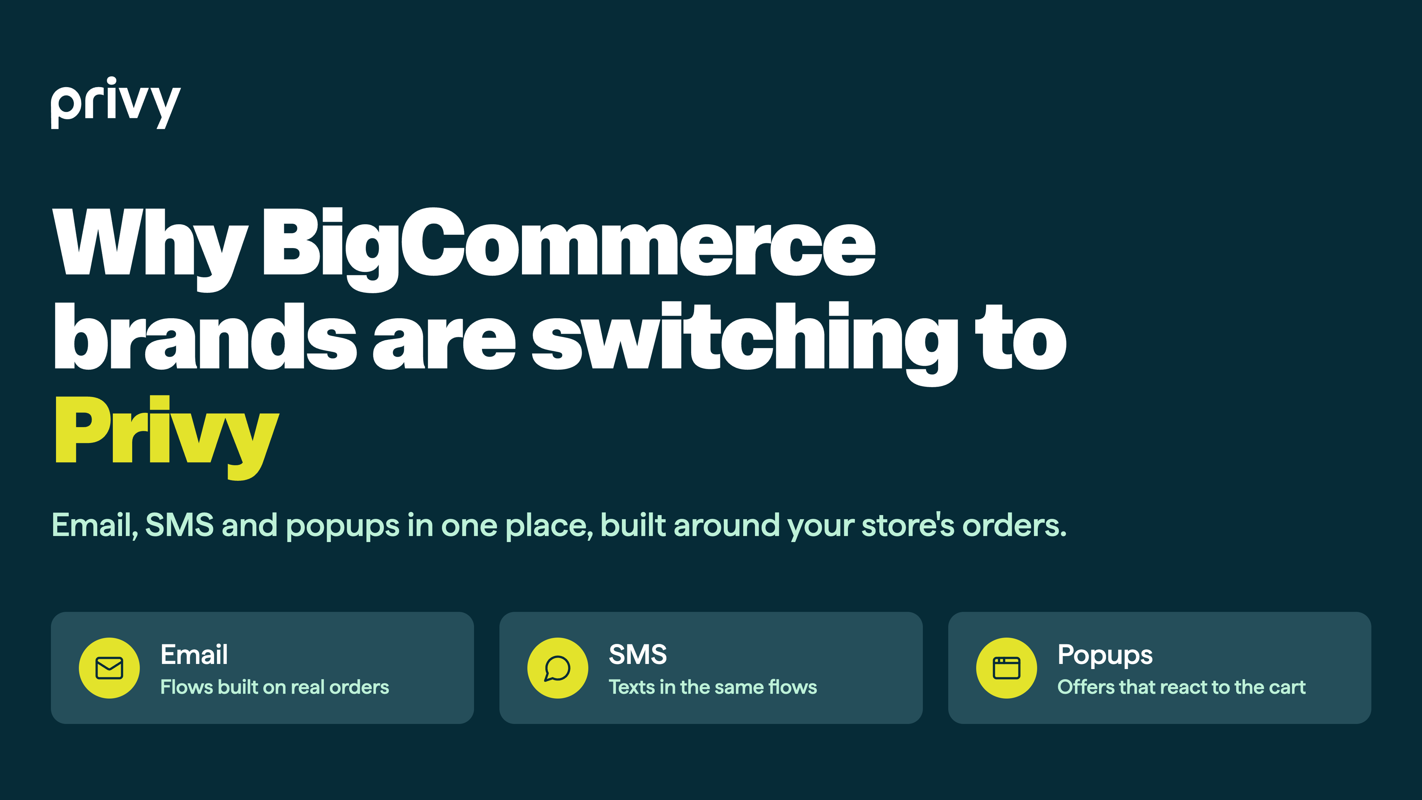 Why BigCommerce brands are switching to Privy