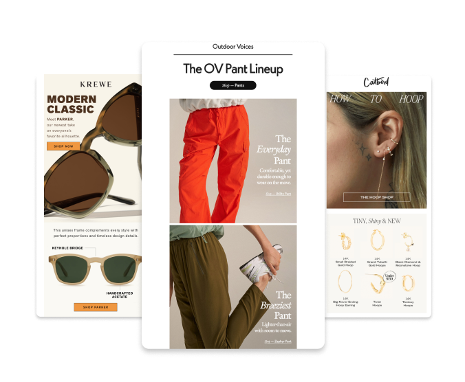 product/collection feature emails