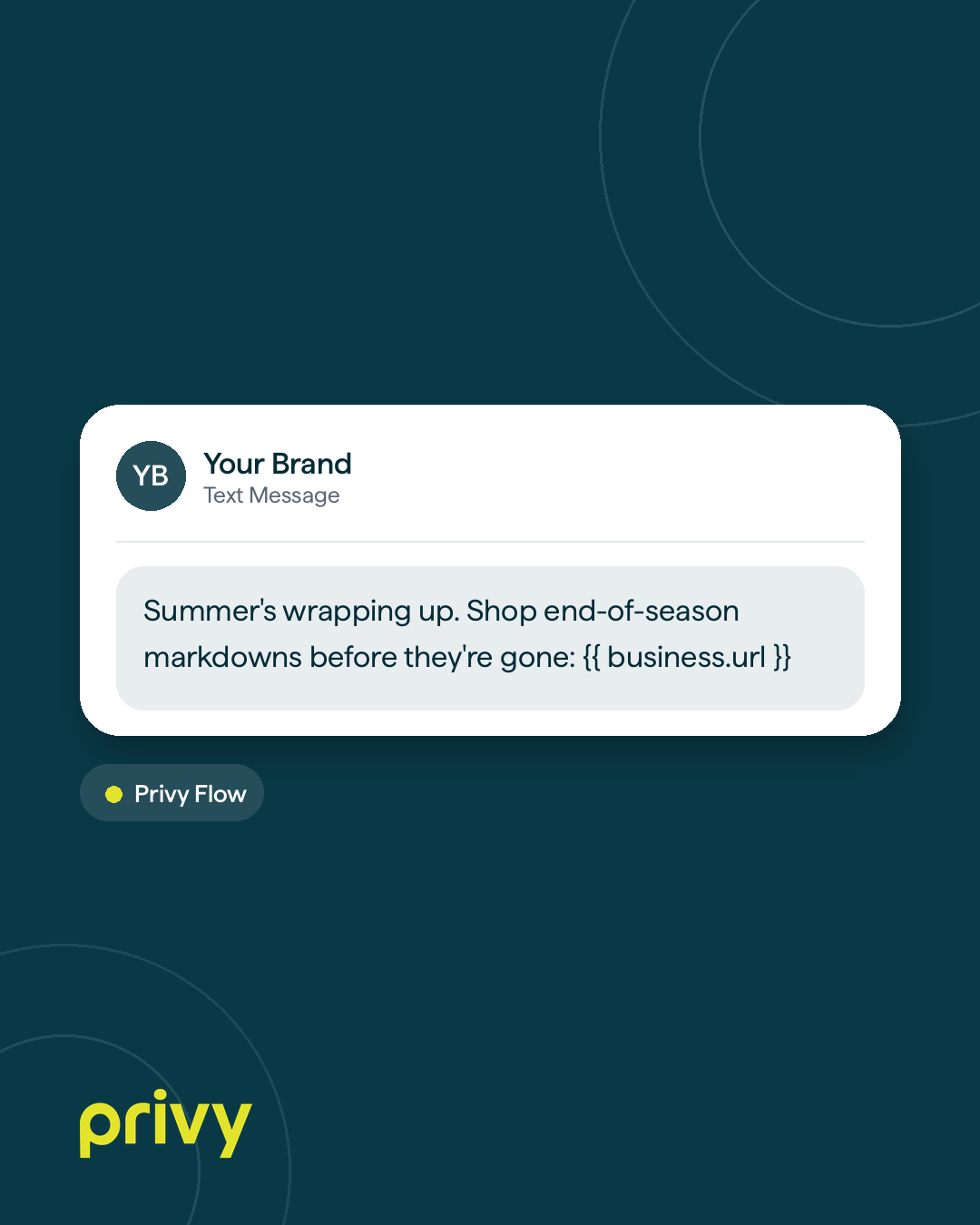 End-of-Summer Clearance SMS