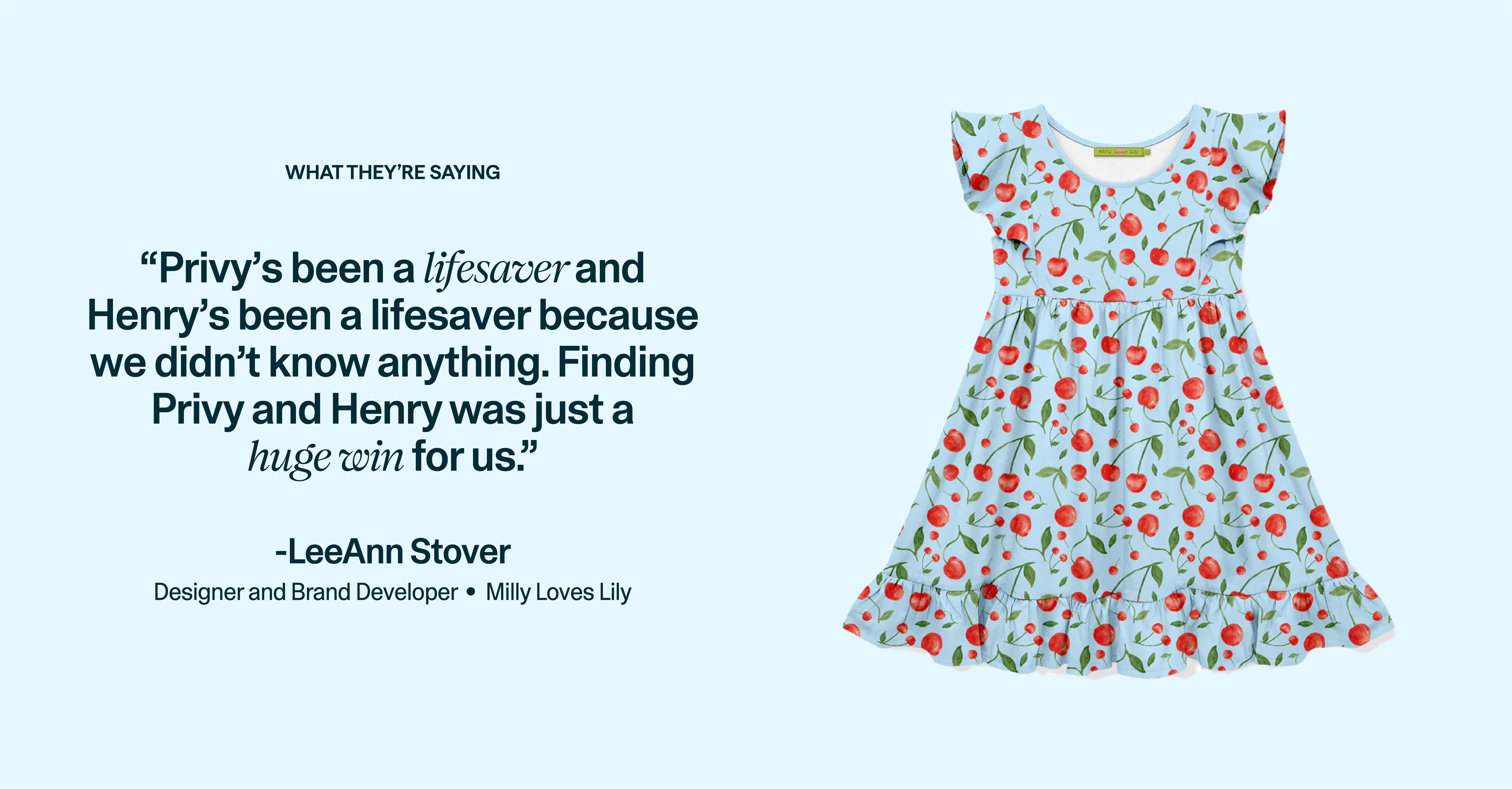 LeeAnn Stover customer quote about Privy