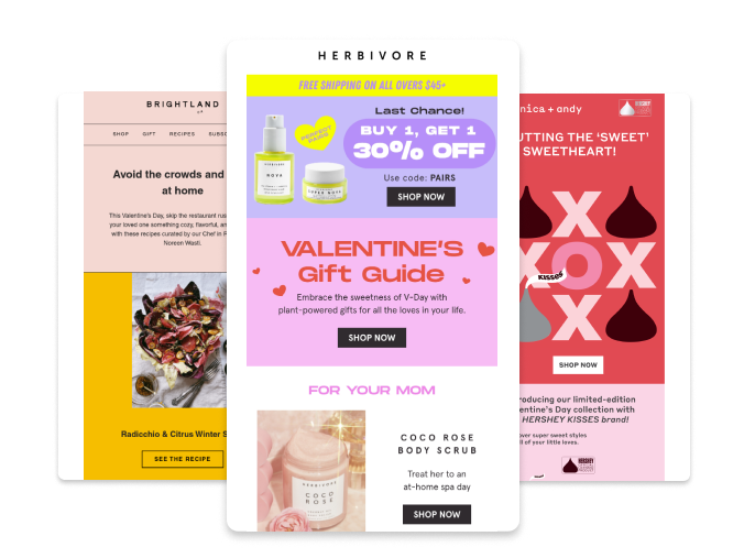 valentine's day emails