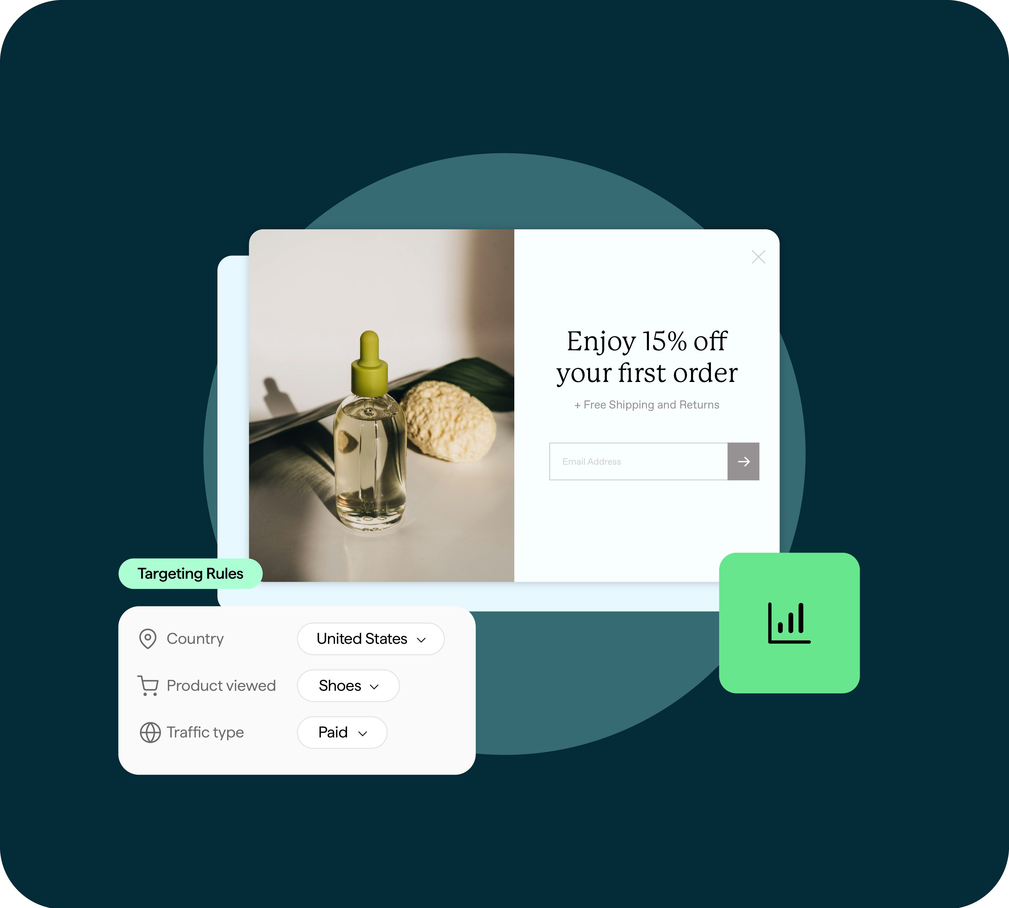 Convert more visitors with powerful popups and displays.