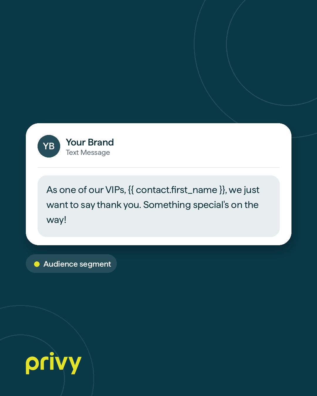 VIP appreciation SMS