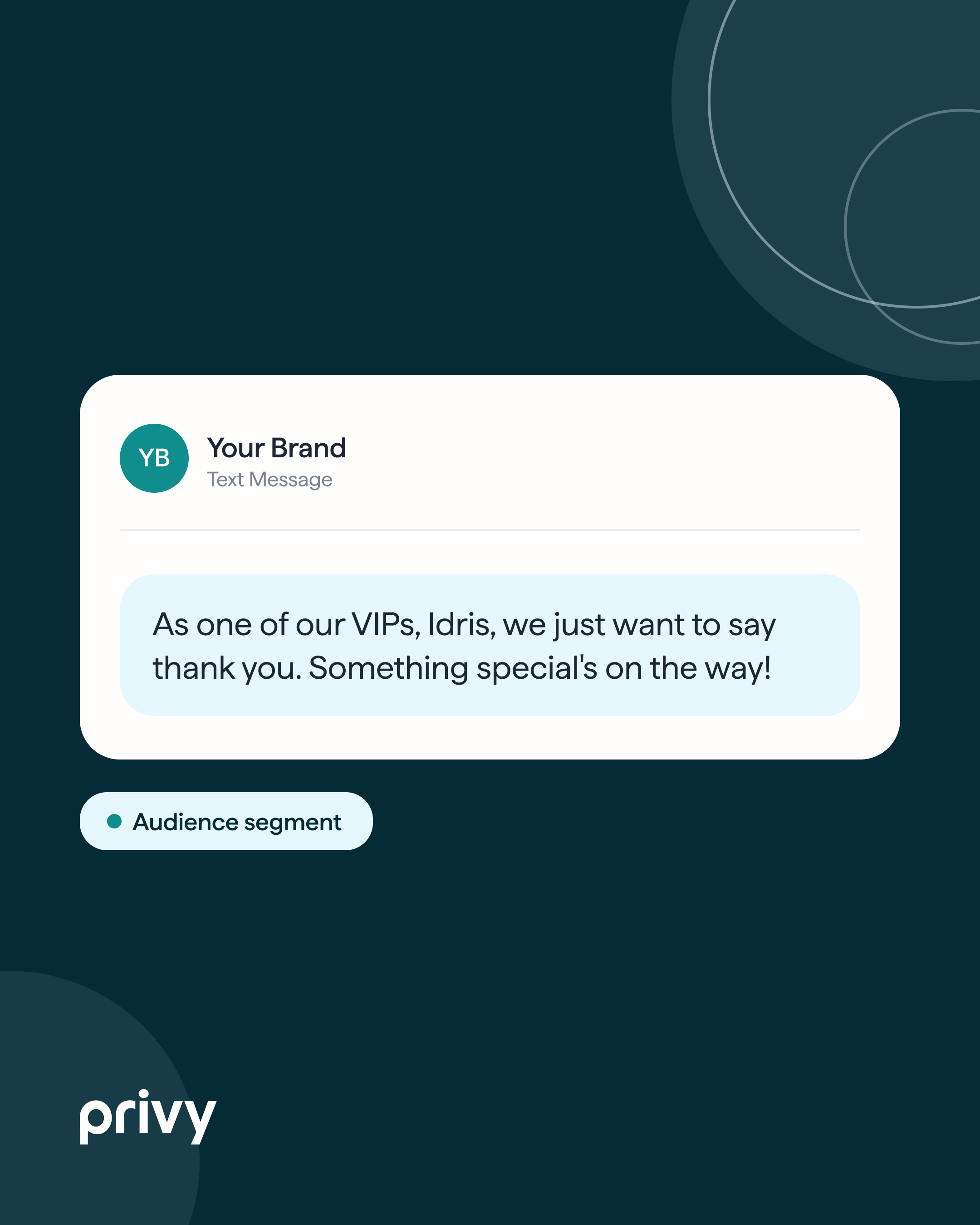 VIP appreciation SMS