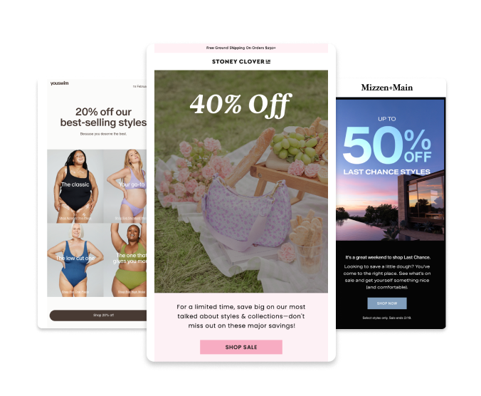 sale and promo emails