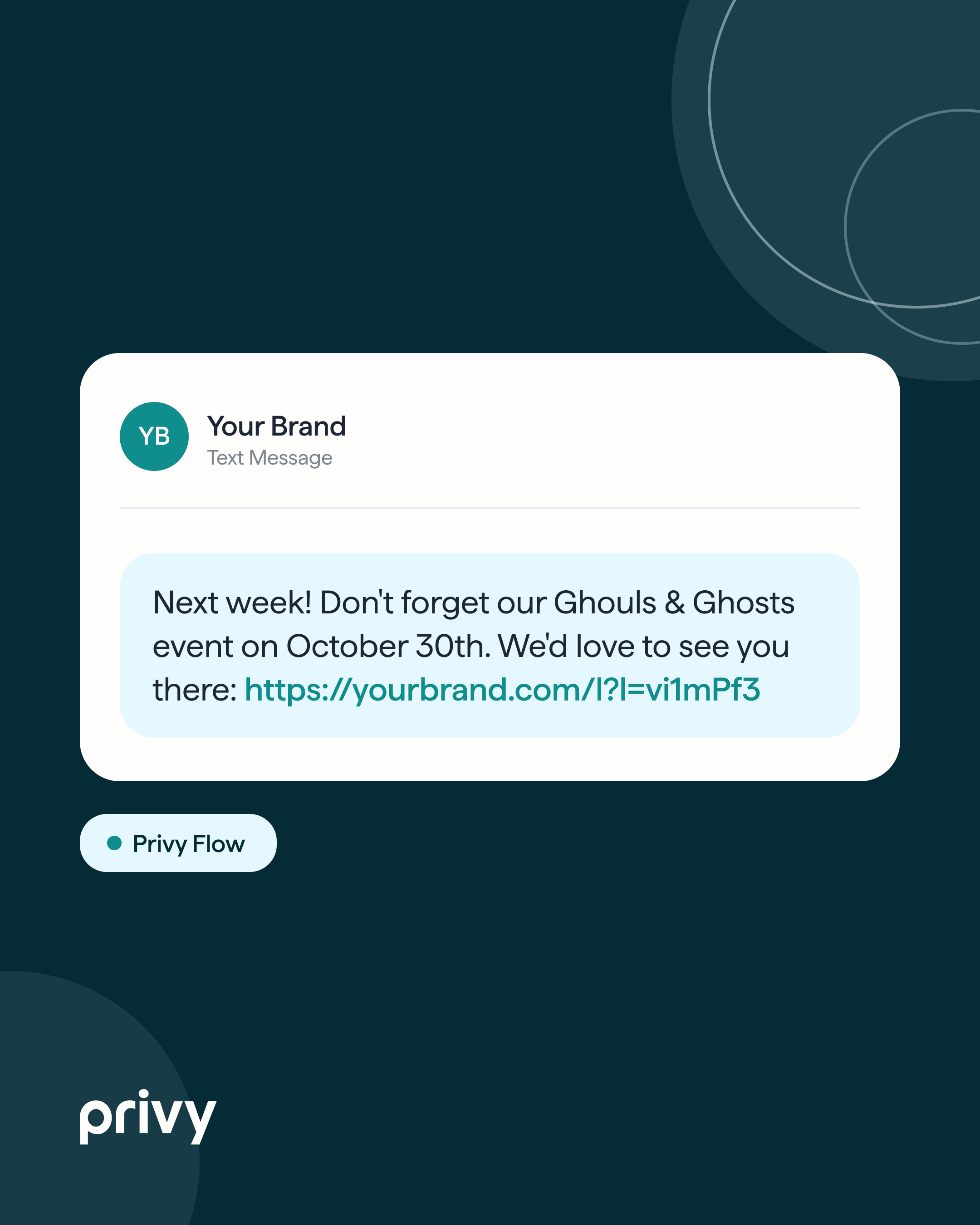 Event reminder SMS