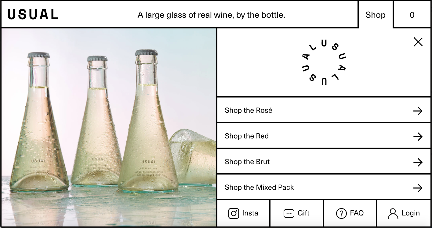 Usual menu brut