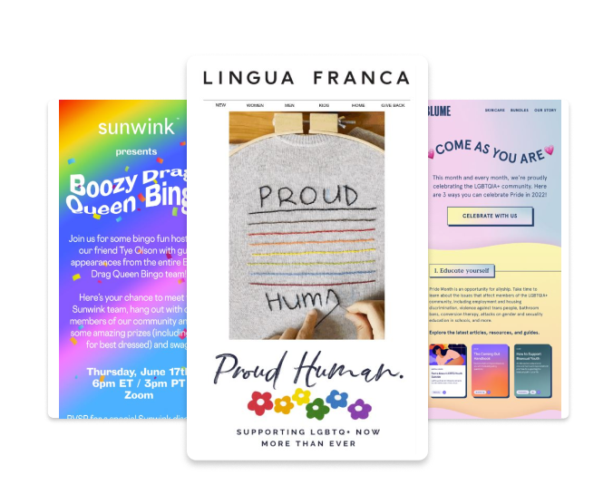 pride month emails