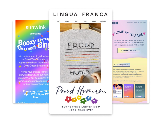pride month emails