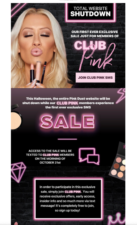 pink monday email
