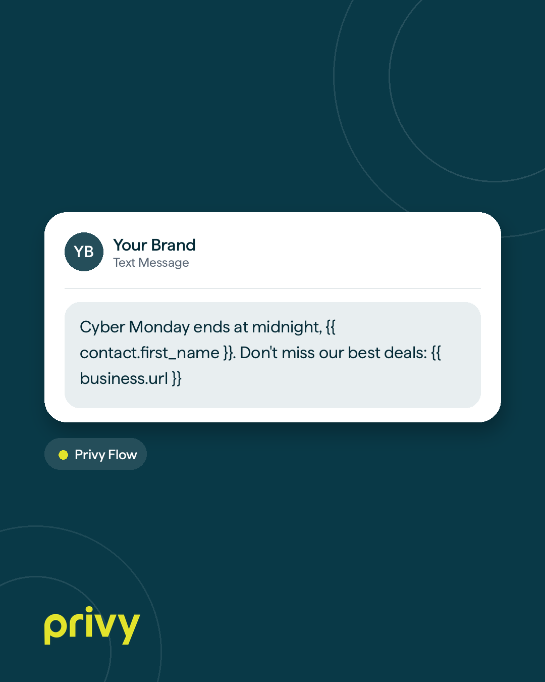 Cyber Monday ending SMS
