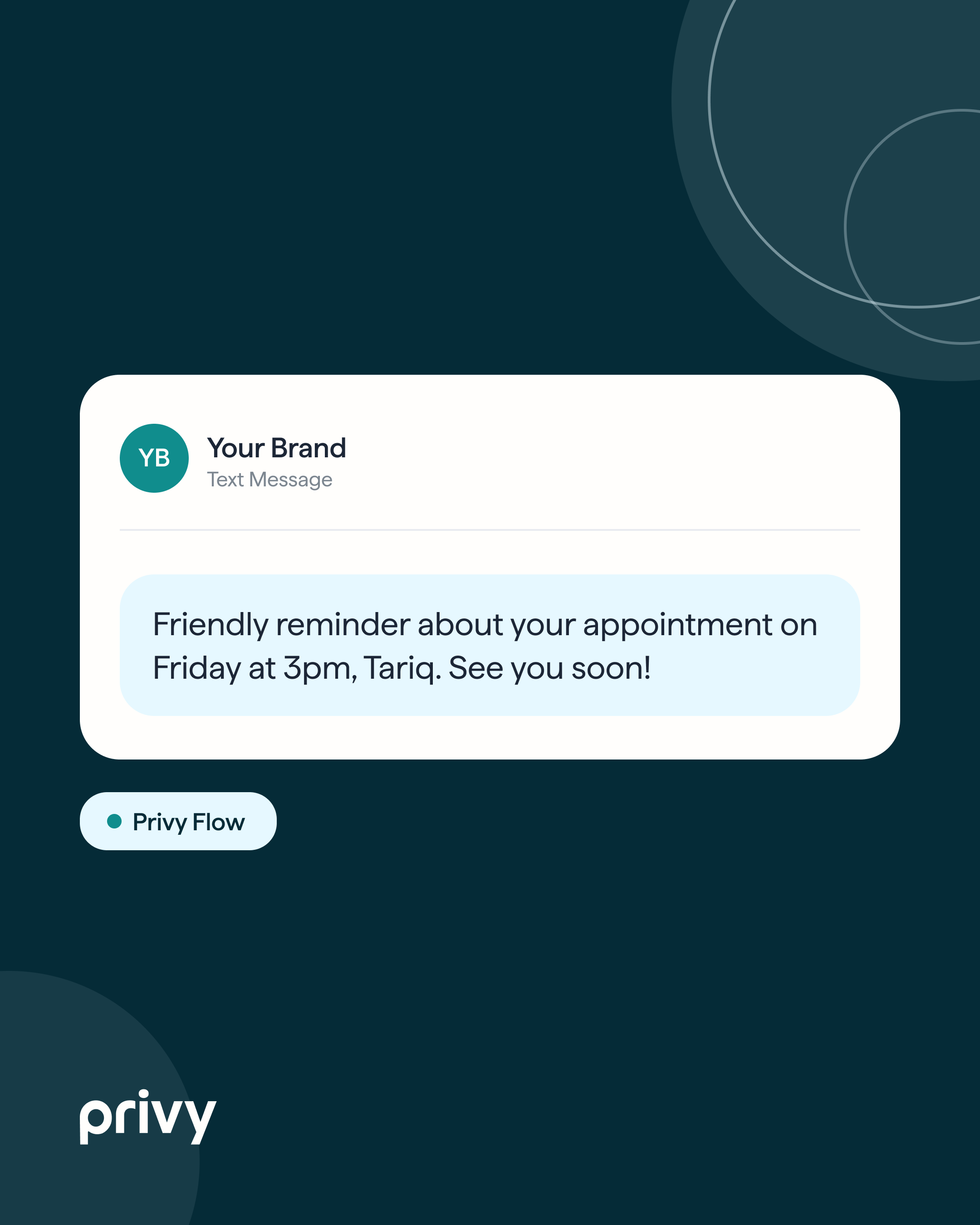 Appointment reminder SMS