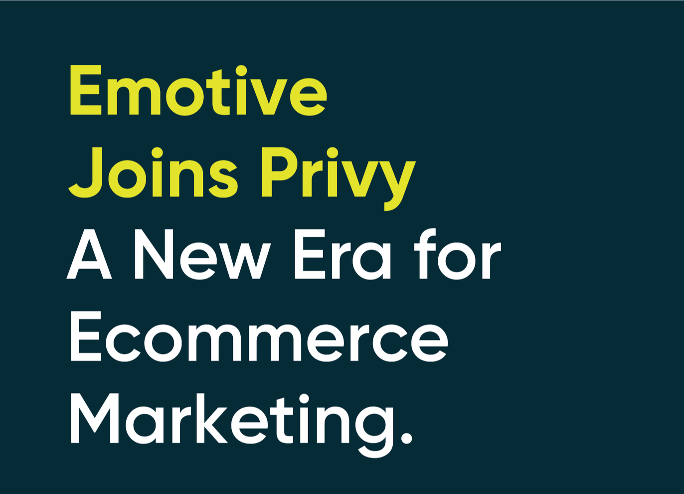 emotive joins privy graphic