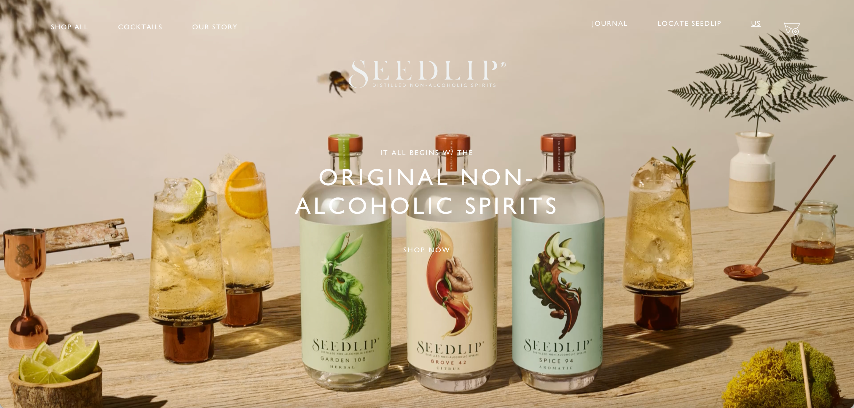 Screenshot from Seedlip's website
