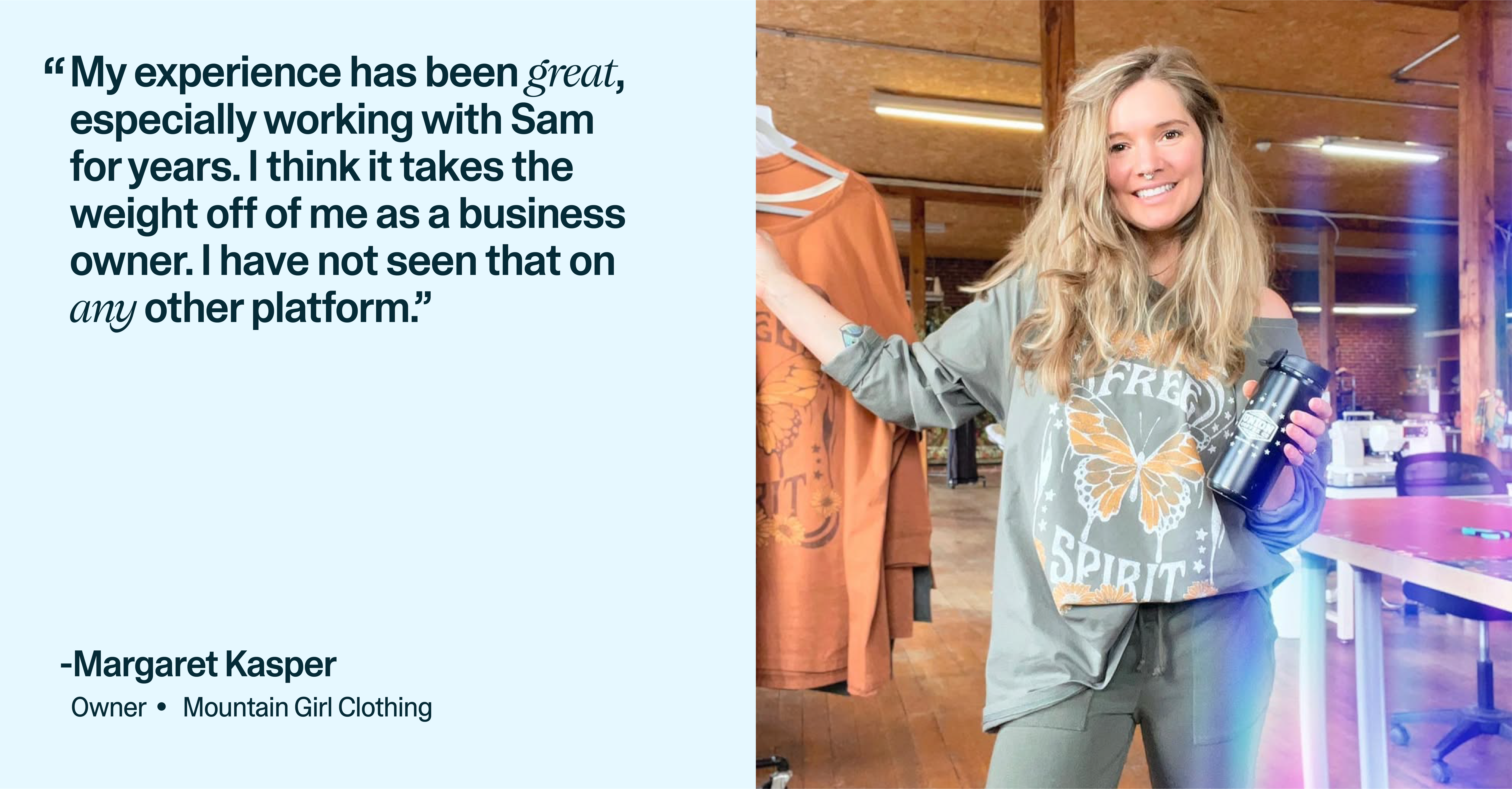 Customer quote from MountainGirlClothing