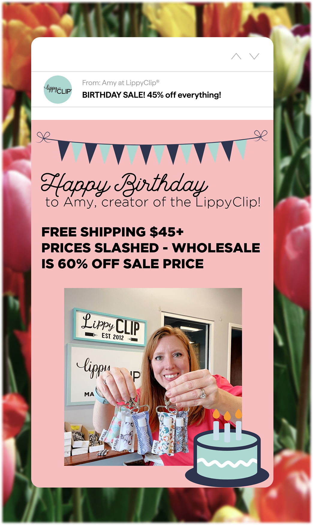 LippyClip Birthday Sale Email
