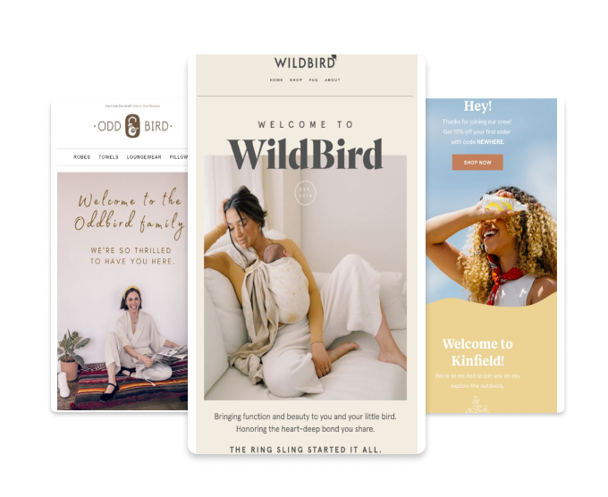 welcome email examples