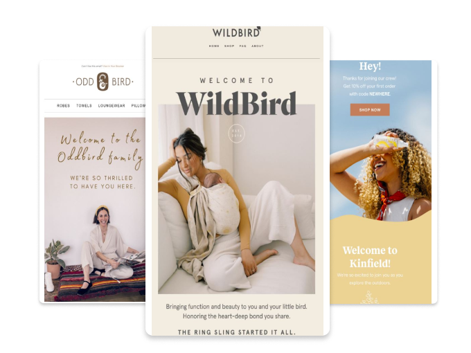 welcome email examples