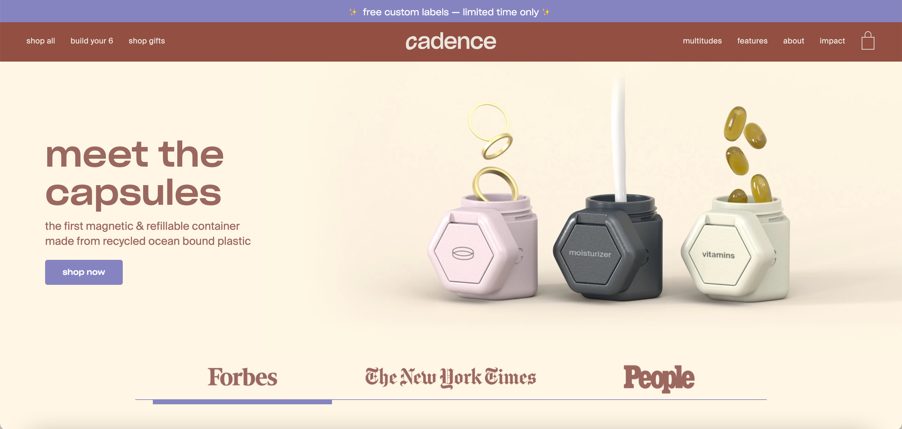 Screenshot from Cadence's website