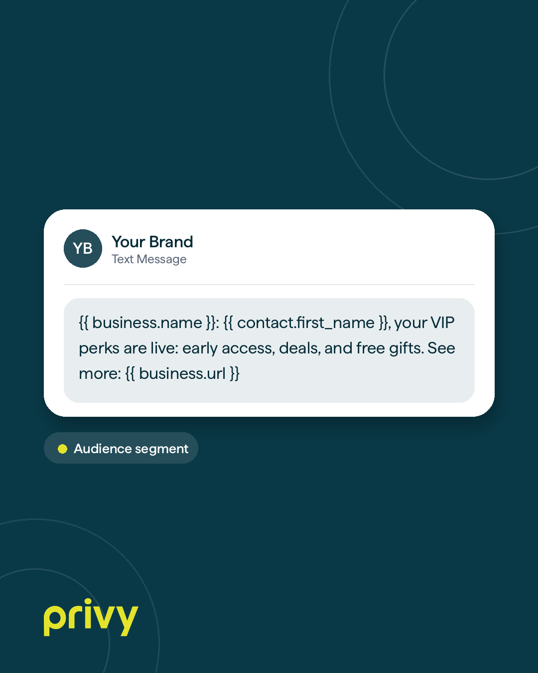 VIP perks intro SMS