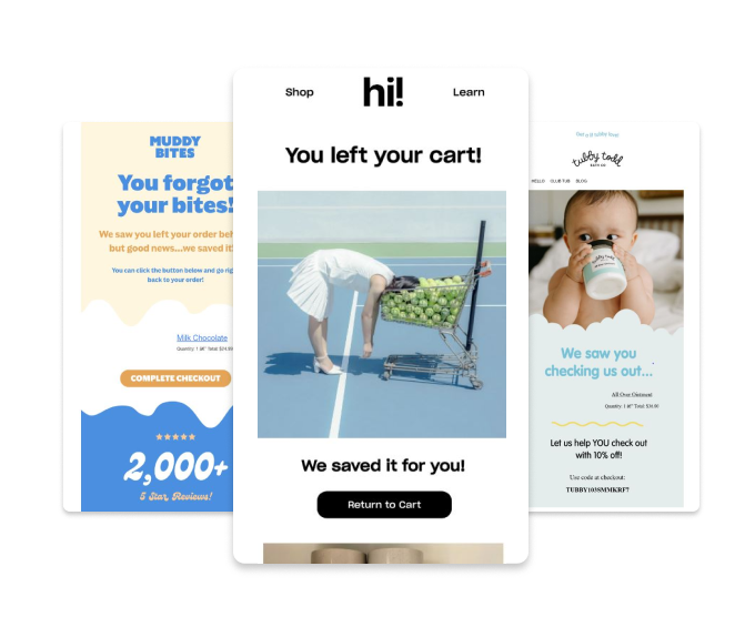 abandoned cart emails