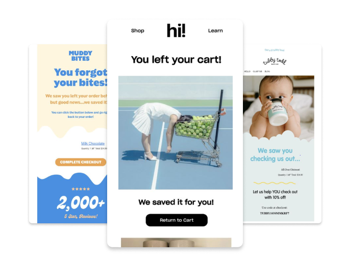abandoned cart emails