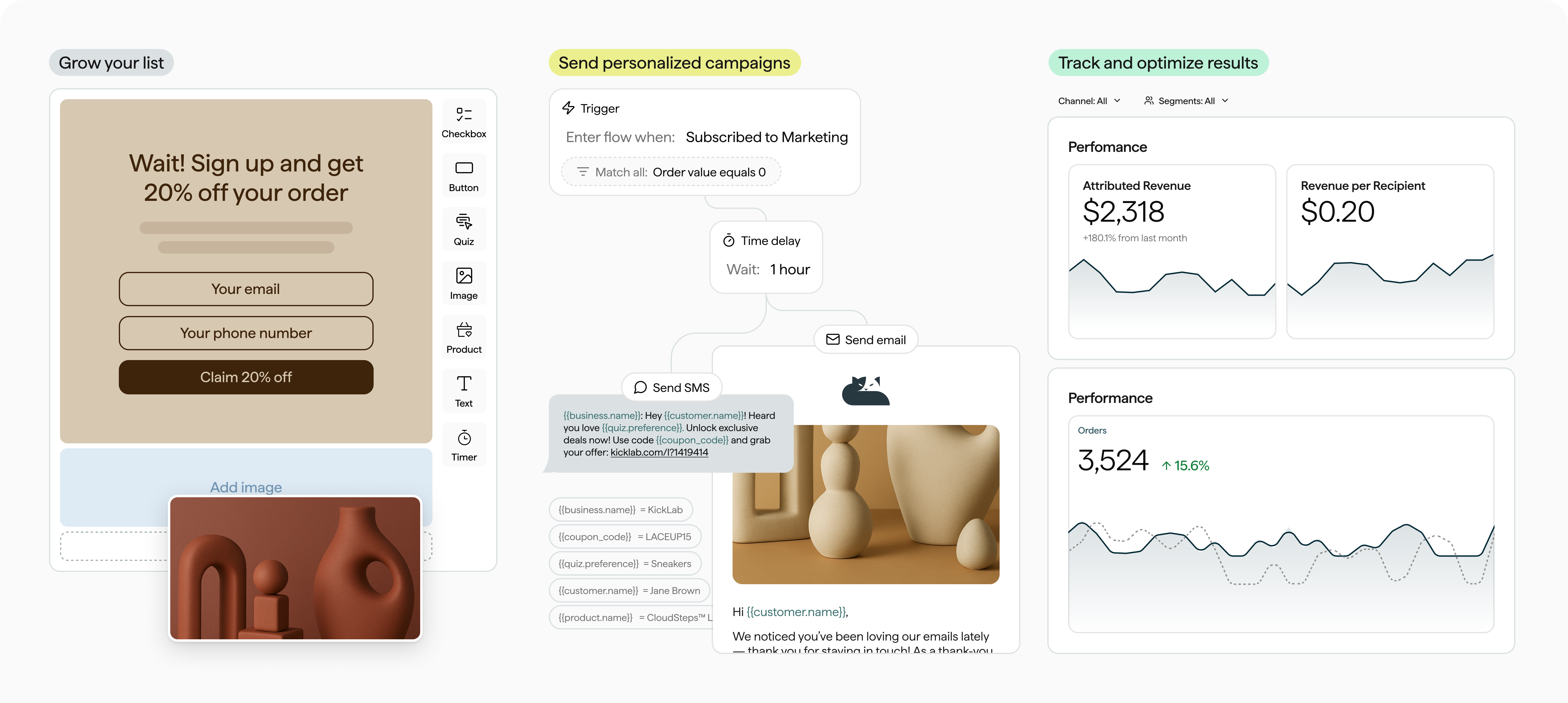 Turn Email & SMS into your best sales channel