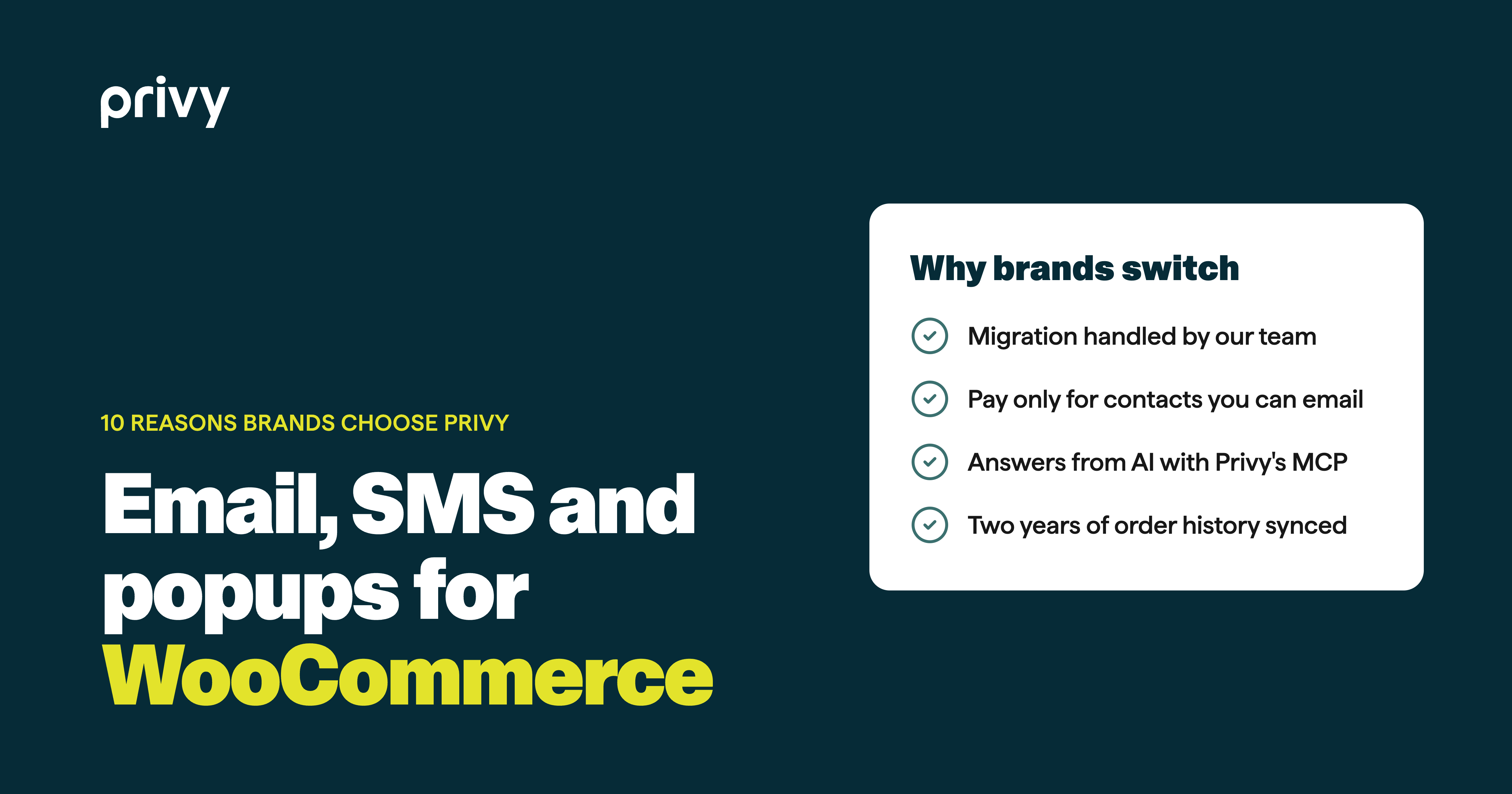 Email, SMS and popups for WooCommerce: 10 reasons brands choose Privy