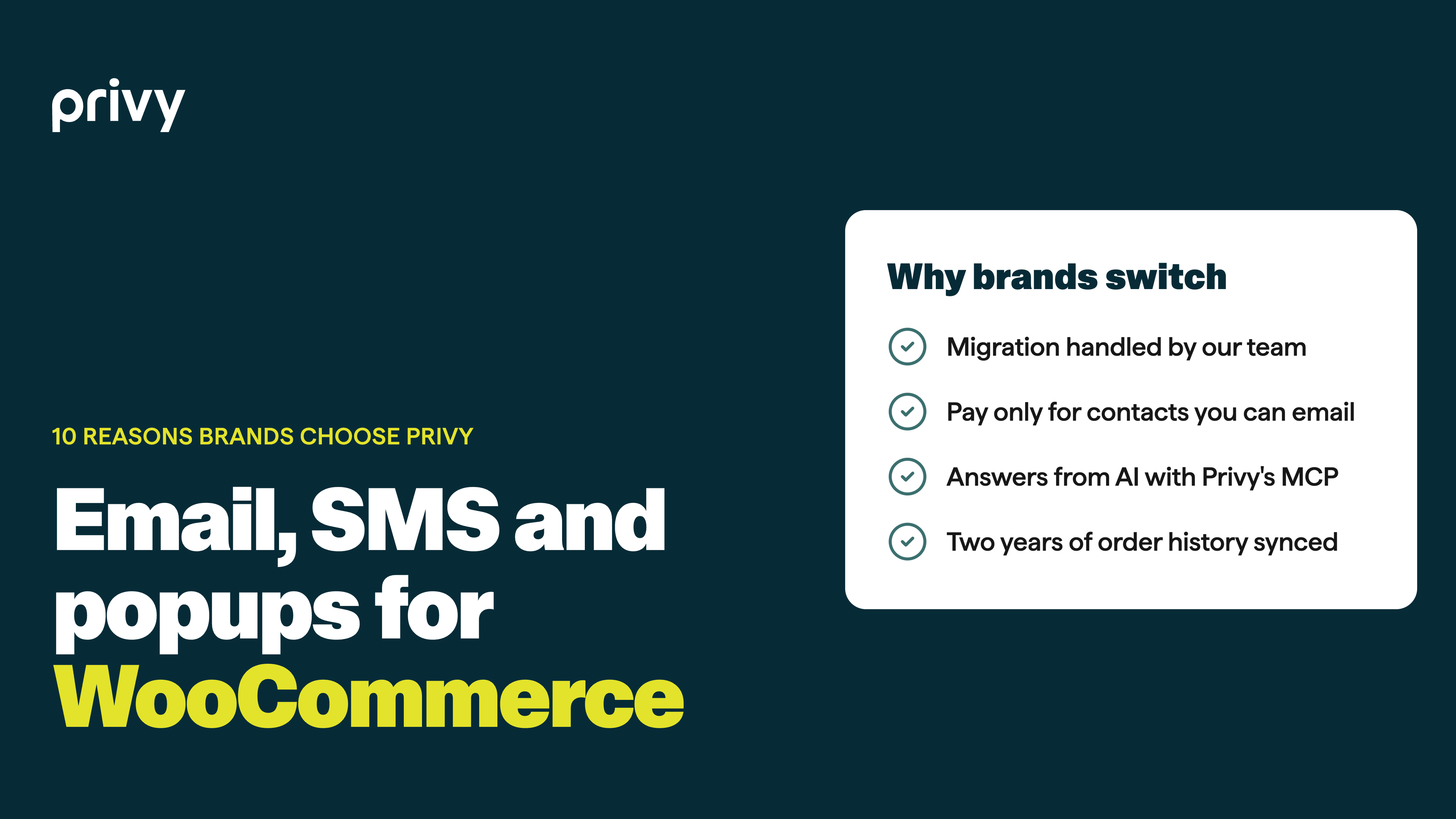 Email, SMS and popups for WooCommerce: 10 reasons brands choose Privy