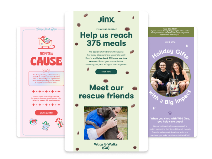 giving tuesday emails