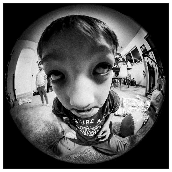 Fisheye Close Face