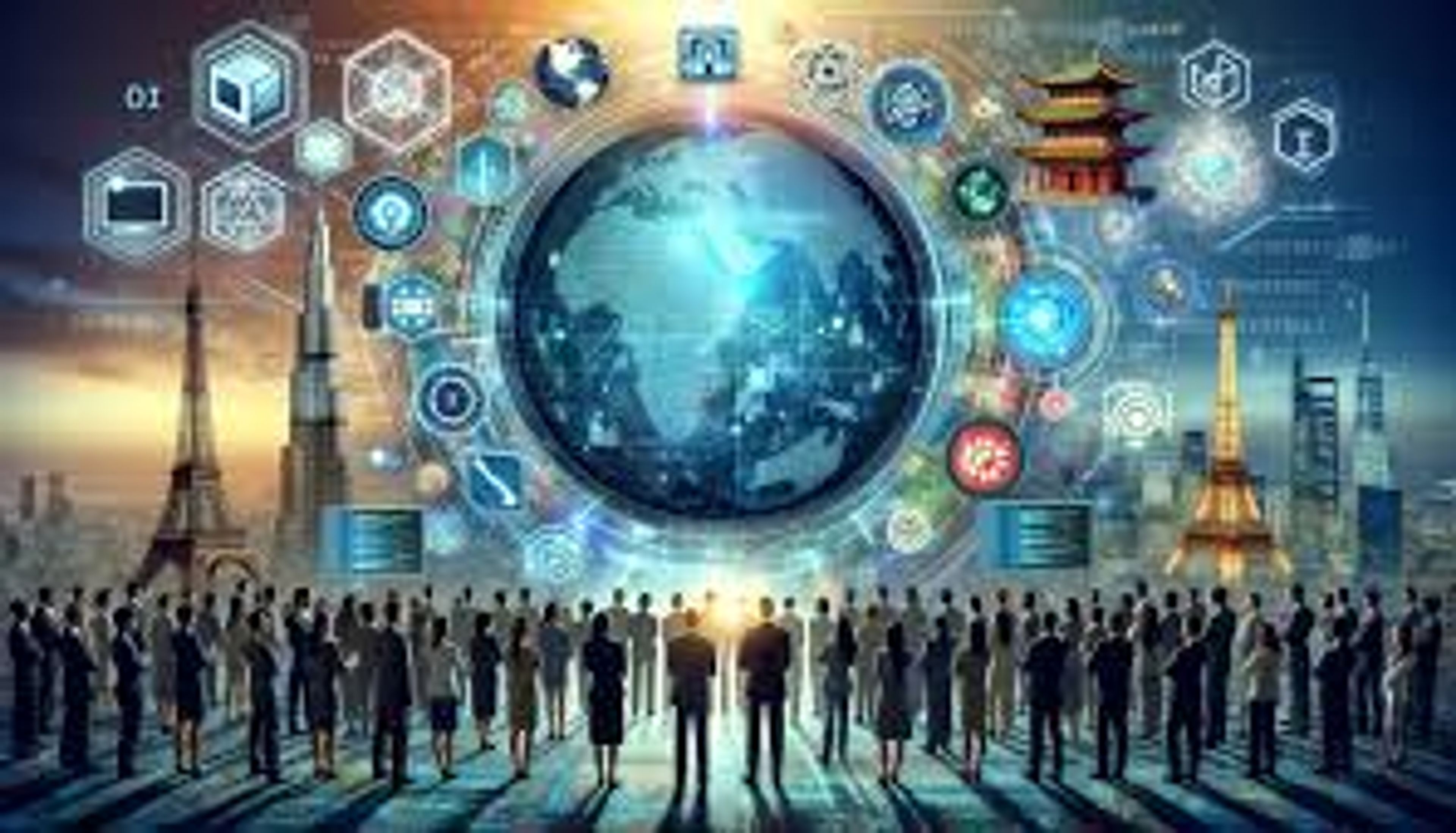 Scales balancing a robot arm on one side and legal documents on the other, symbolizing the tension between AI regulation and innovation.