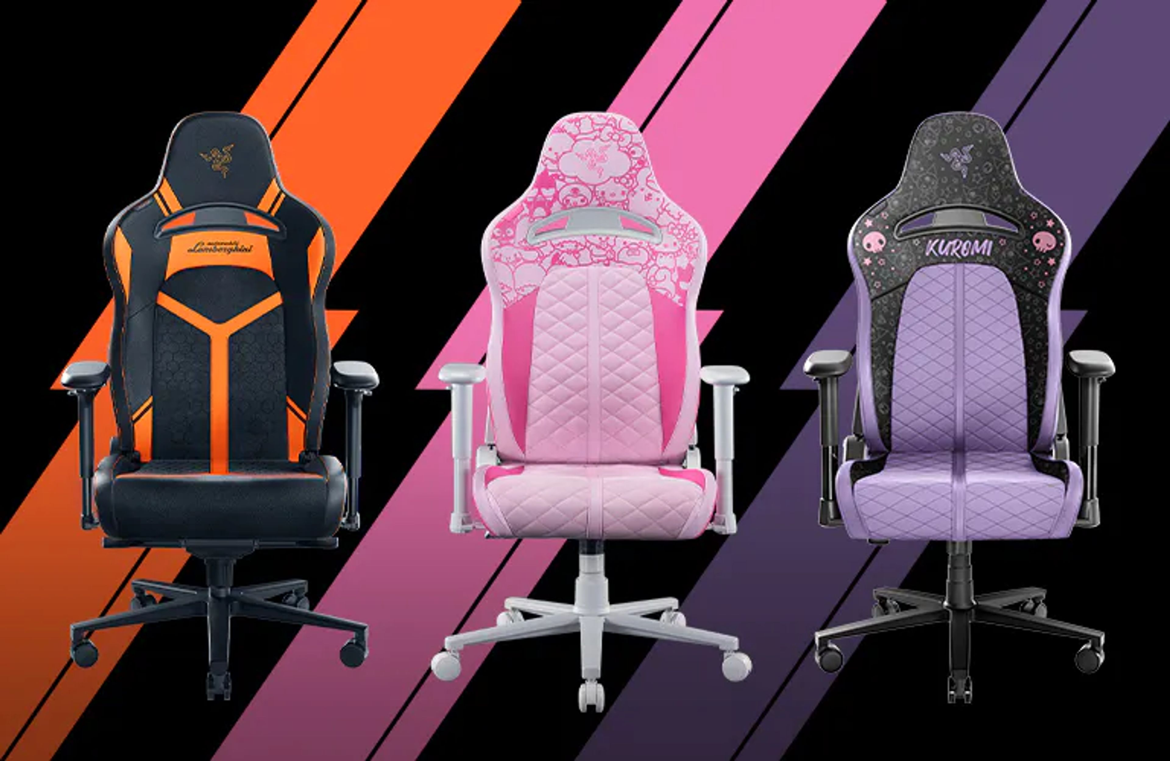 Razer gaming chair in a sleek gaming setup, combining ergonomic design with signature Razer green accents and premium cushioning.