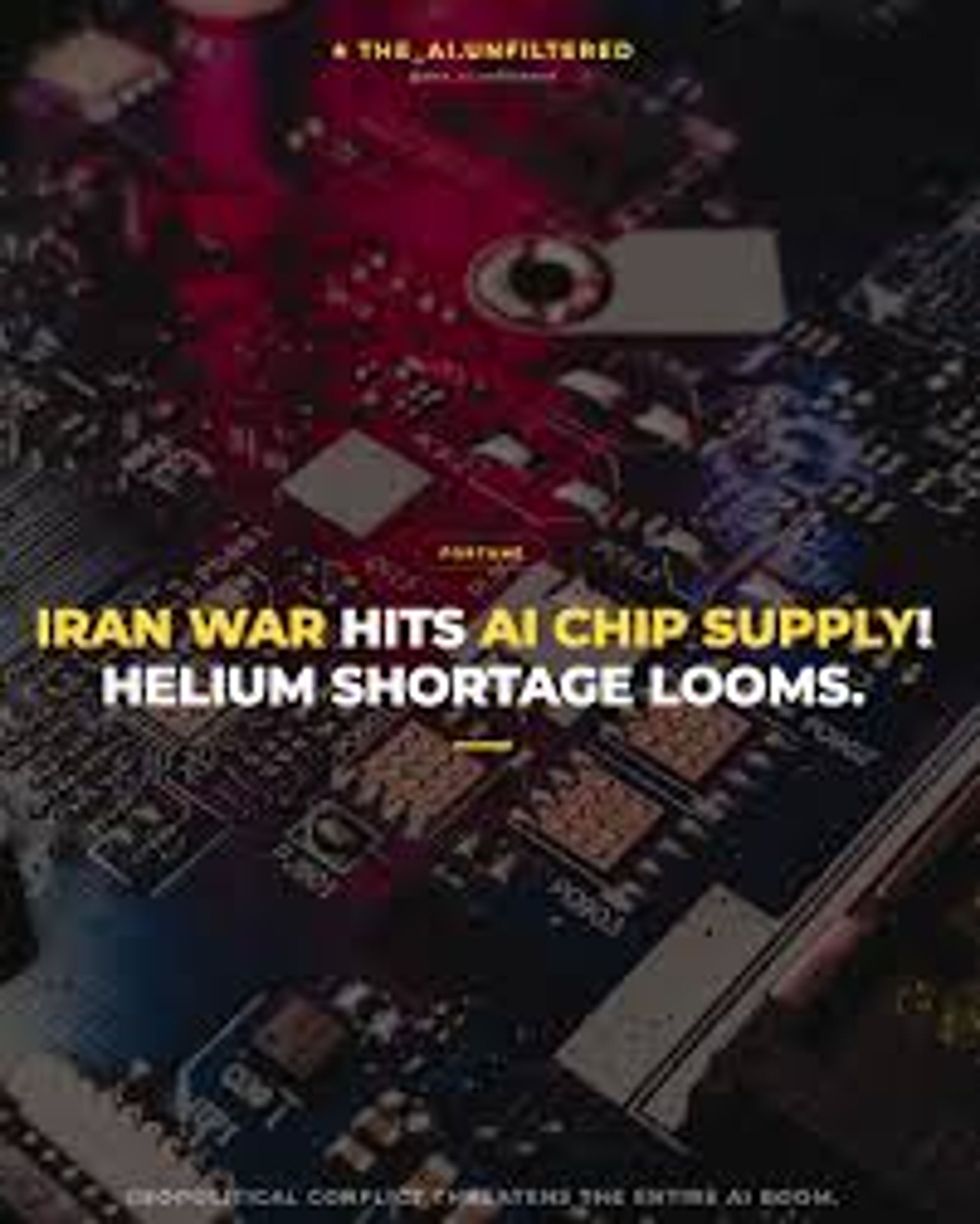 helium shortage AI semiconductors