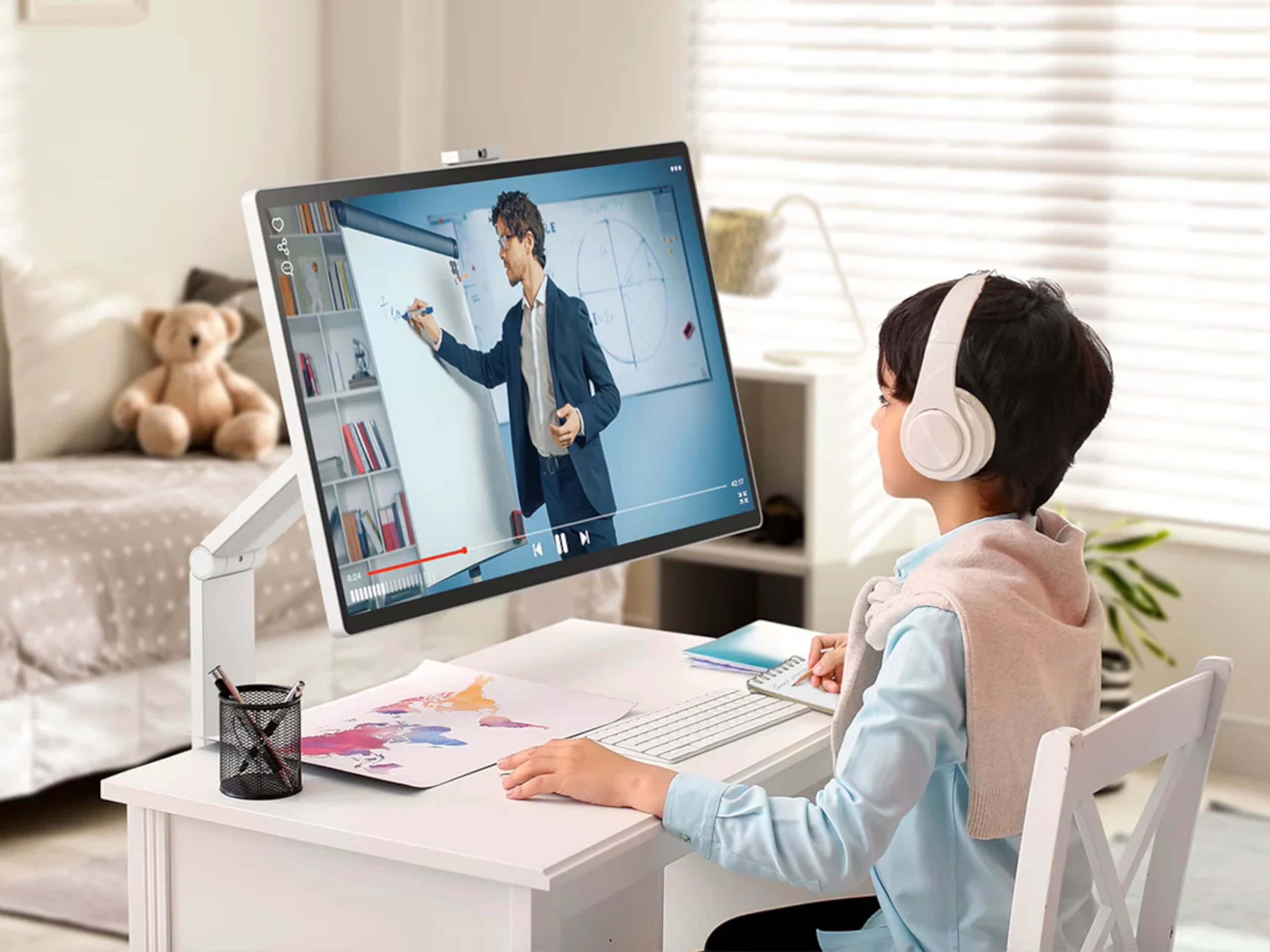 LG Smart Monitor Swing with rotating display and built-in smart apps interface