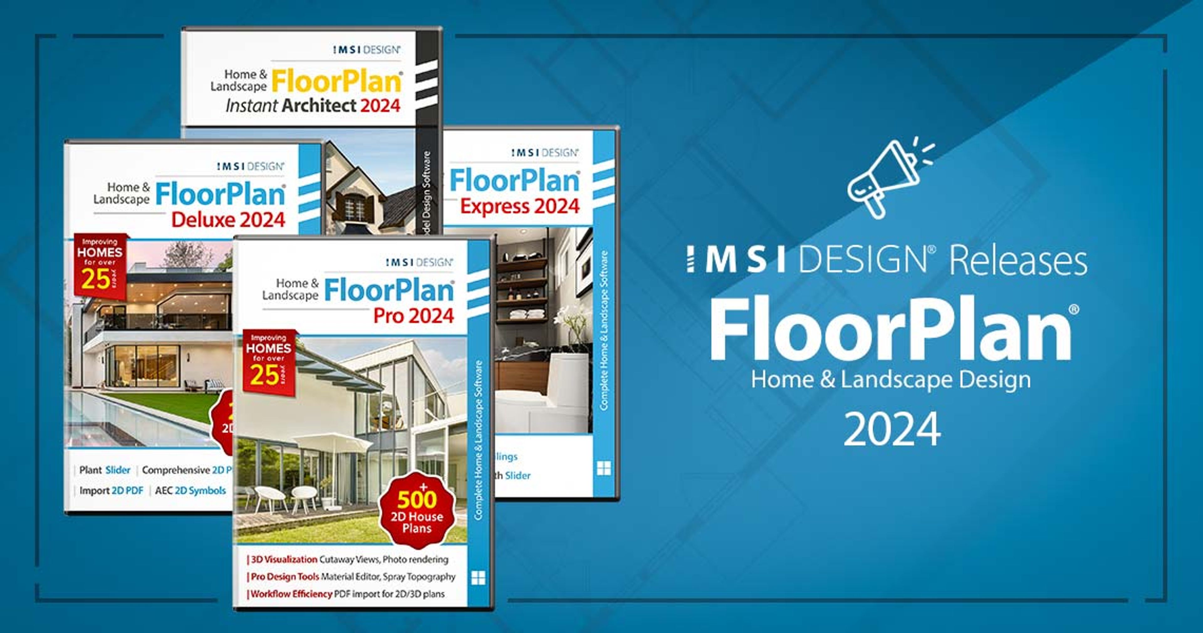 A digital home layout created using IMSI Design FloorPlan Pro, showcasing user-friendly 3D design tools