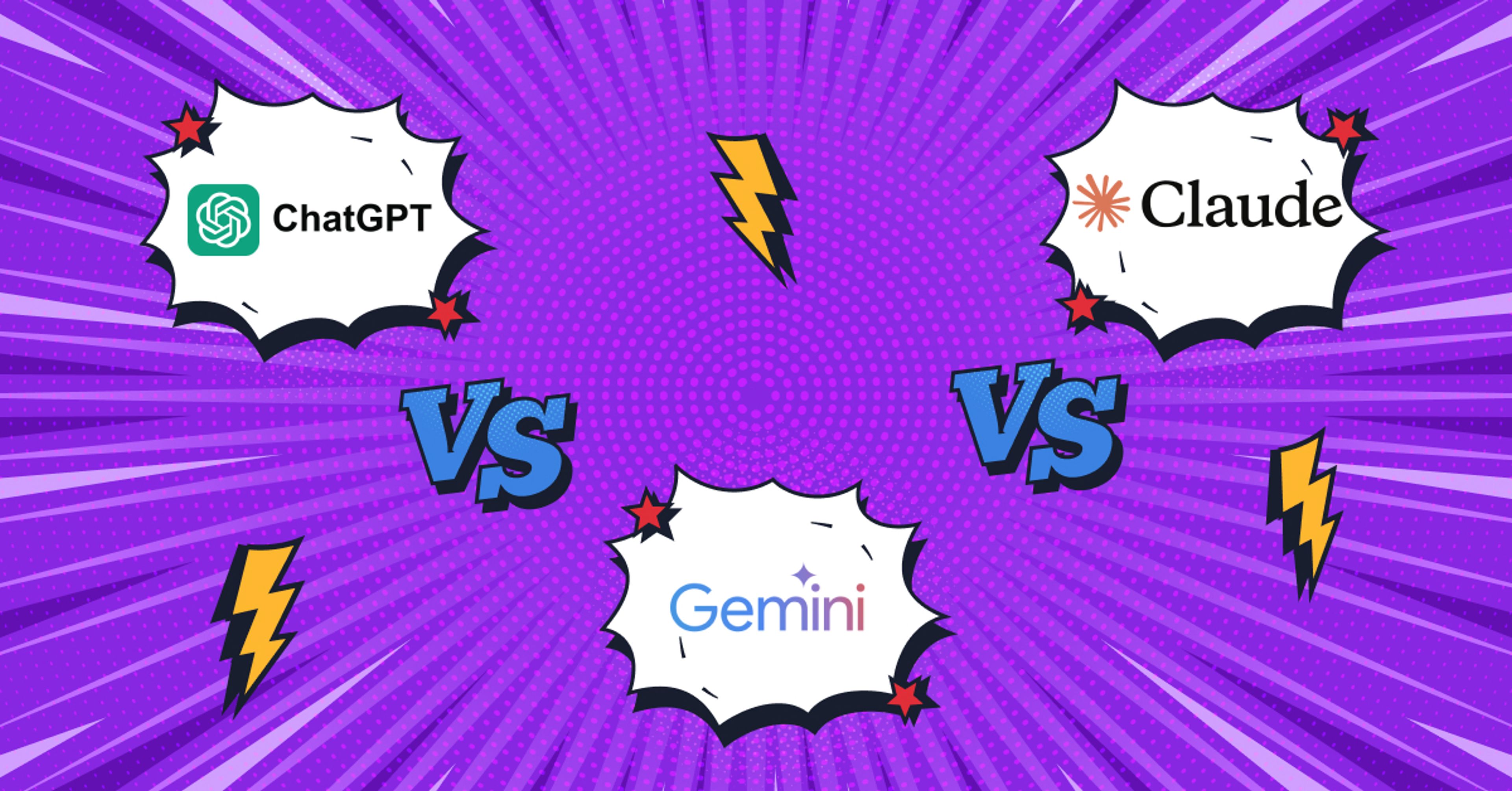 ChatGPT vs Claude vs Gemini