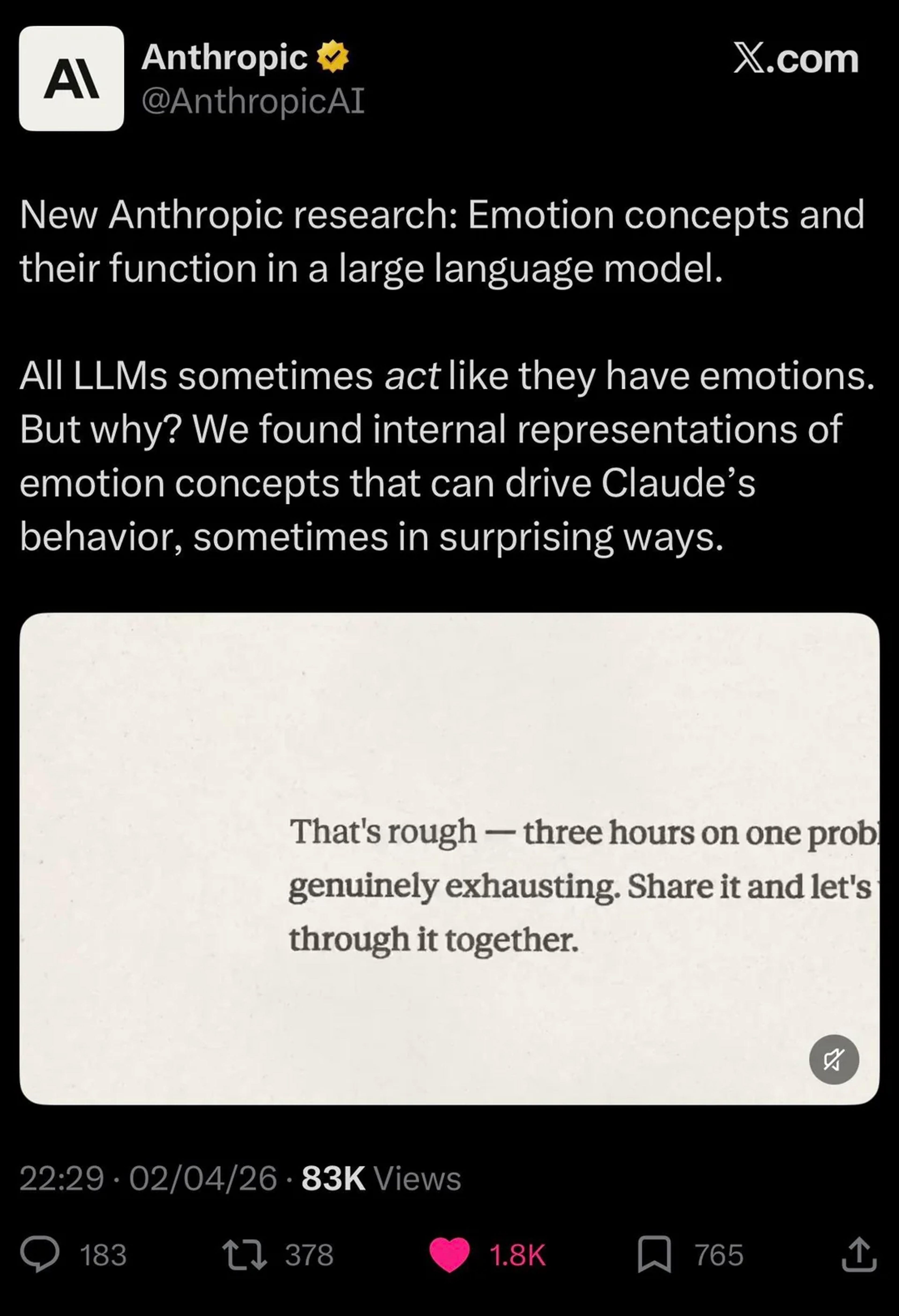 Claude emotion vectors AI consciousness