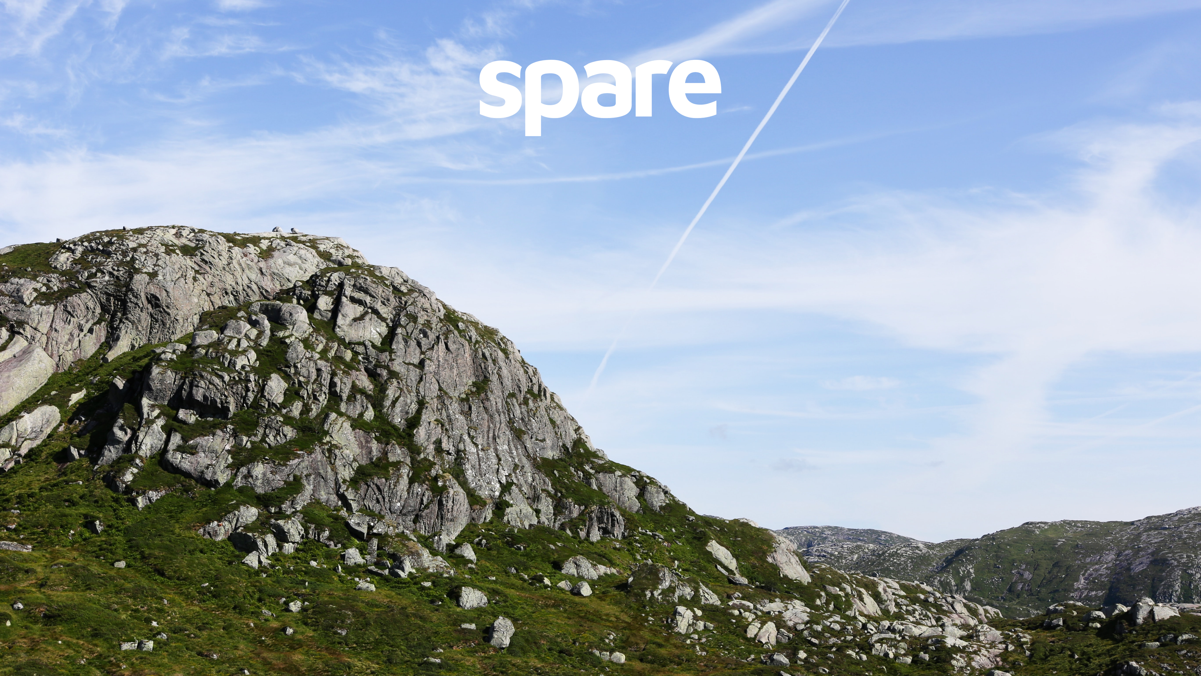 Gjesdal landscape with Spare logo