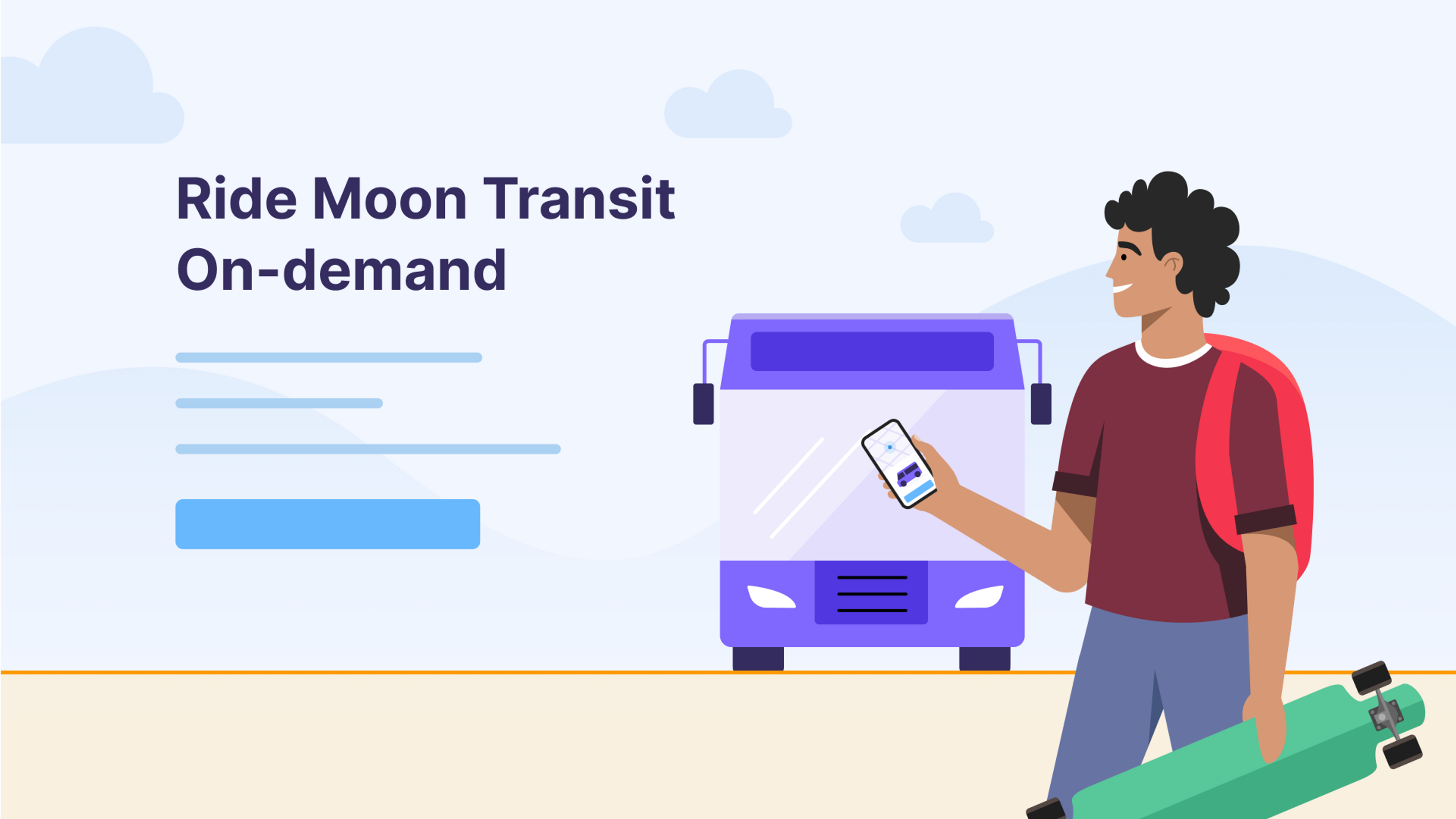 Mobility service landing page