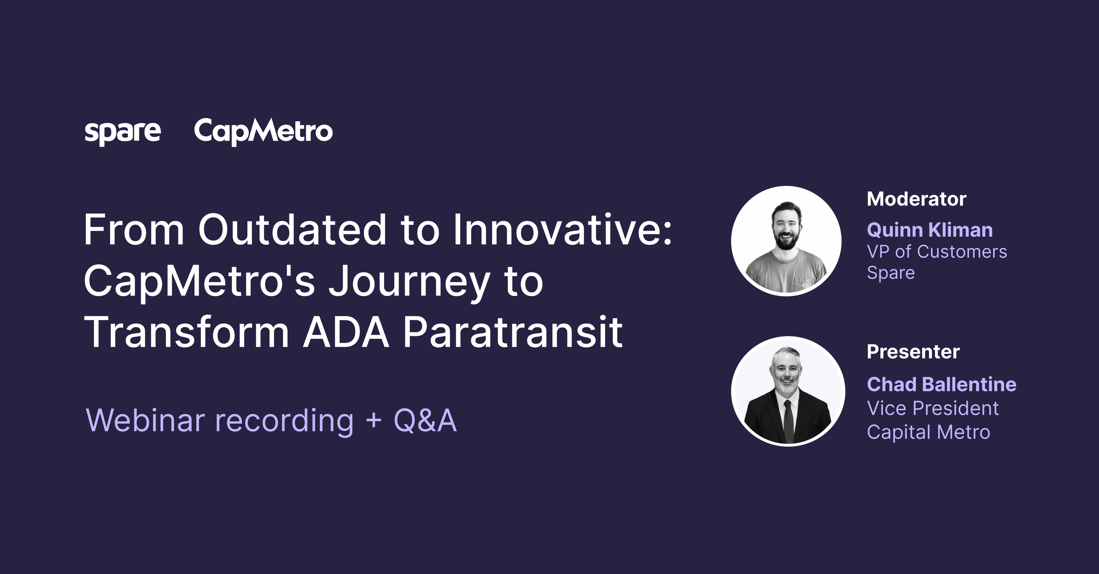 Webinar Recording + Q&A: Capmetro's journey to transform ADA paratransit