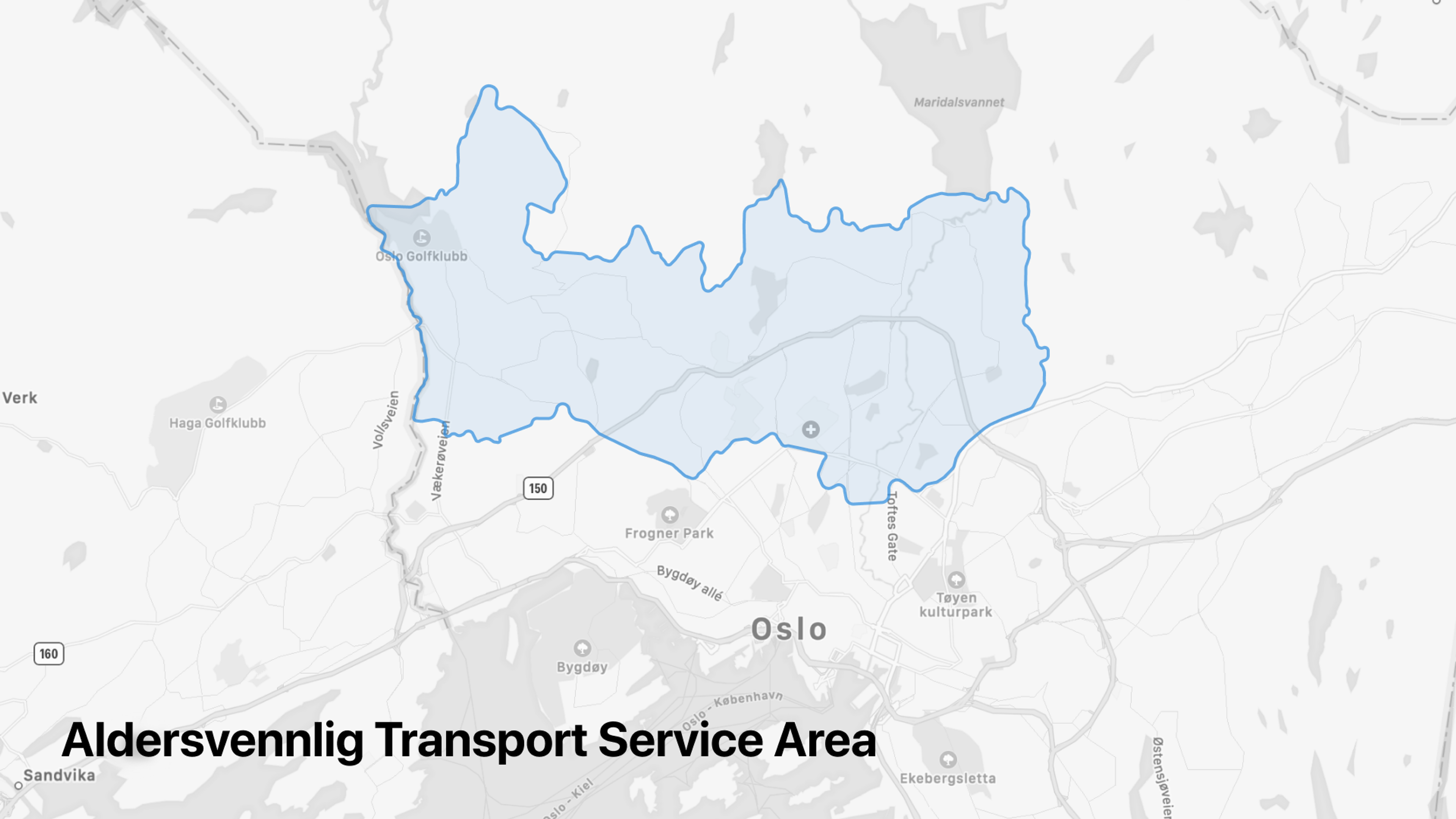 Aldersvennlig Transport Service Area