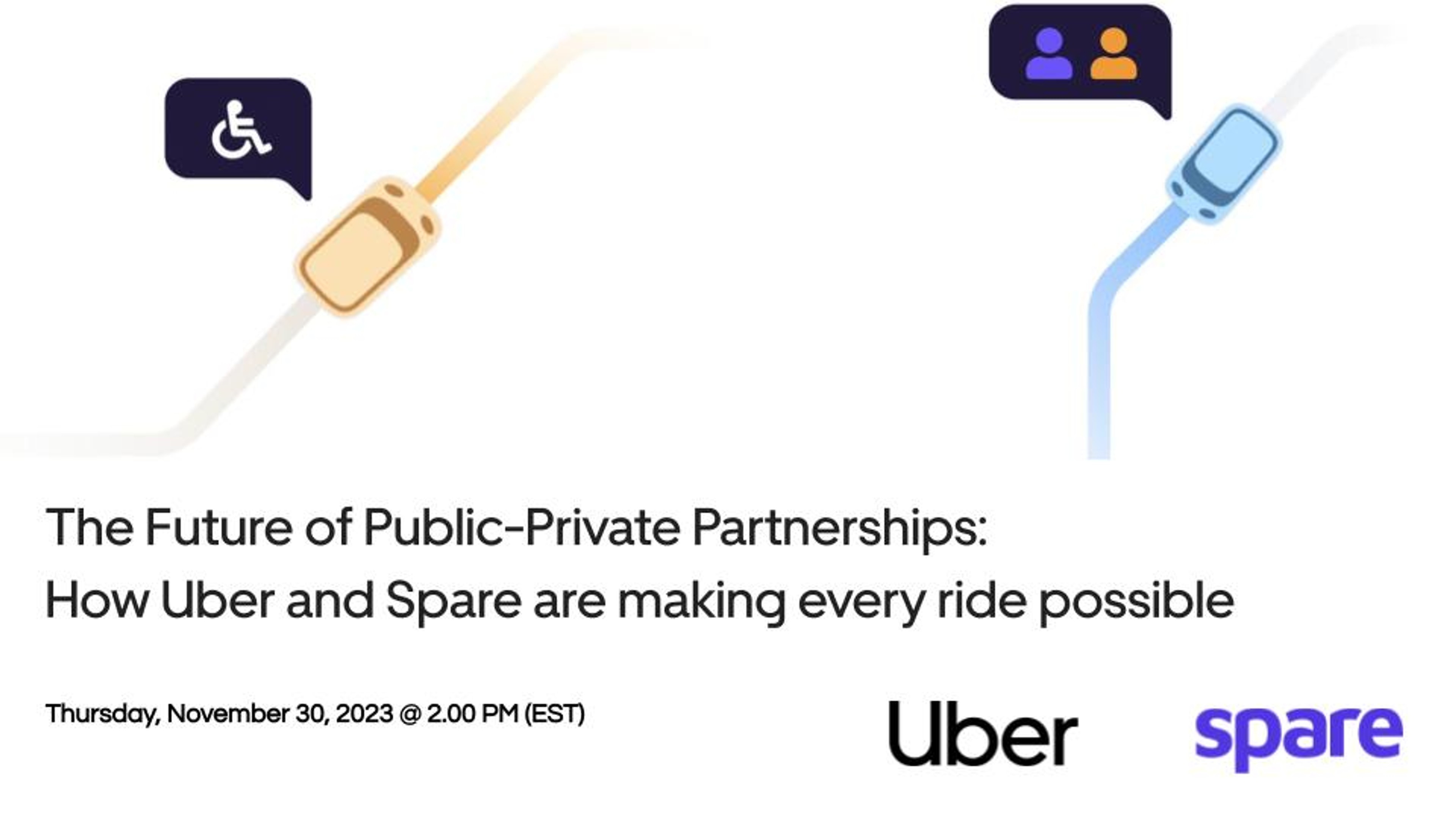 Uber and Spare webinar title page