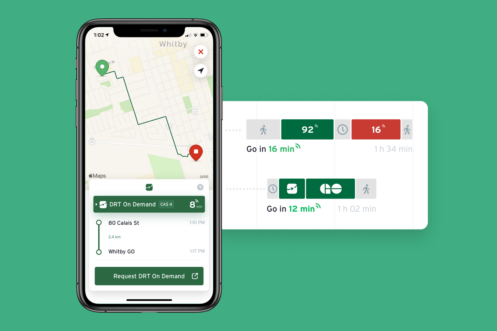 Transit App's microtransit integration
