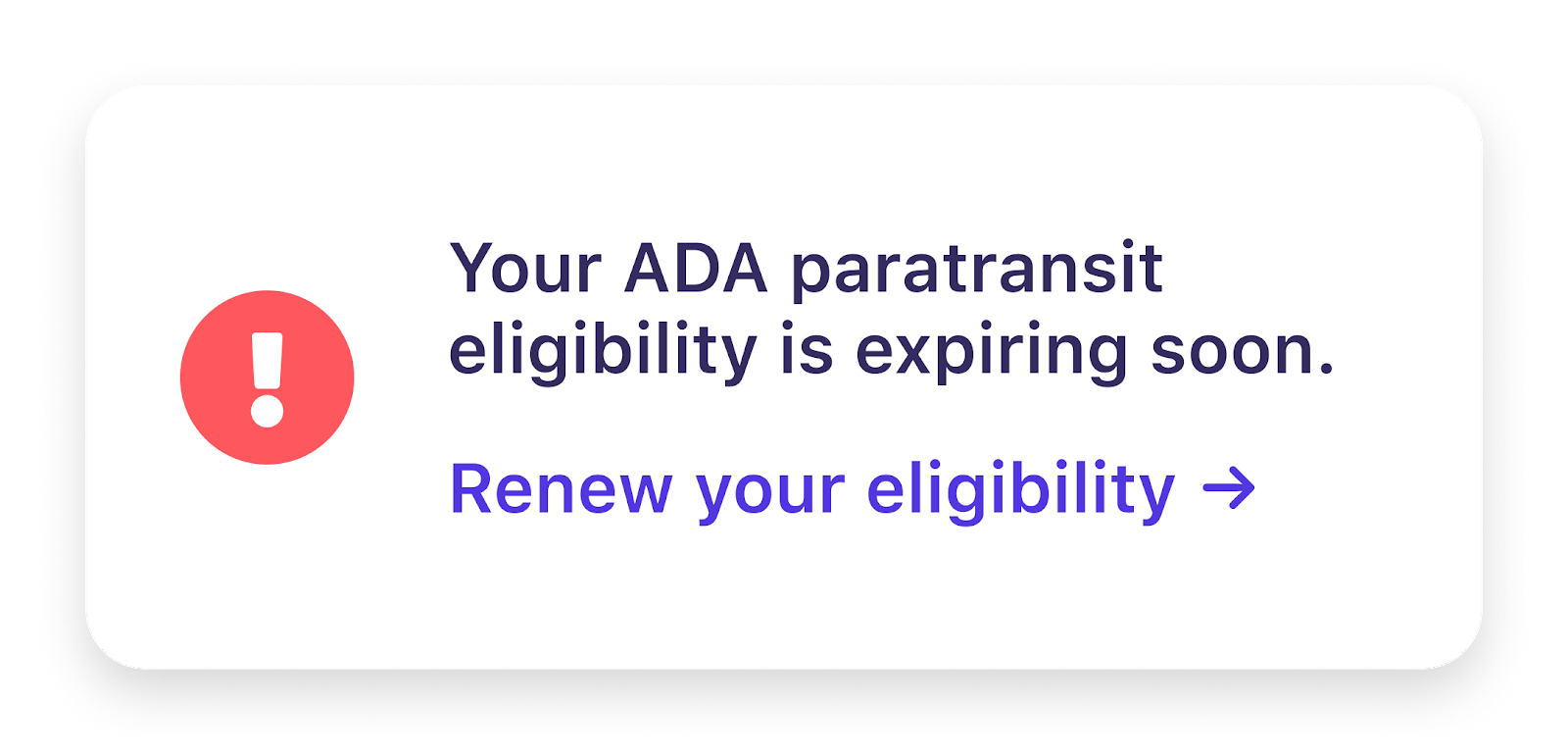 Expiration of ADA paratransit eligibility