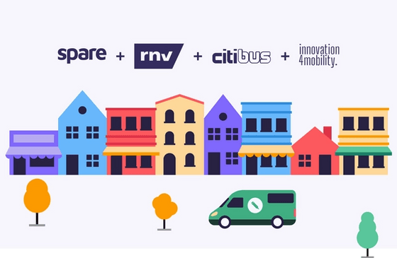 Spare, rnv, Citibus, and Innovation 4 Mobility
