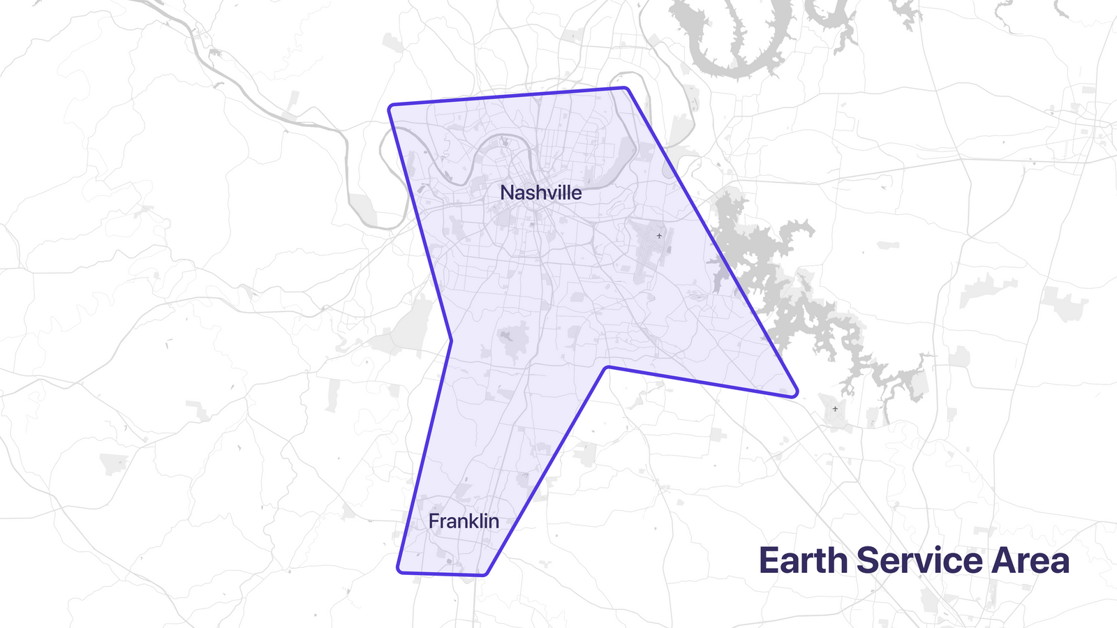 Earth Rides service area in Nashville and Franklin