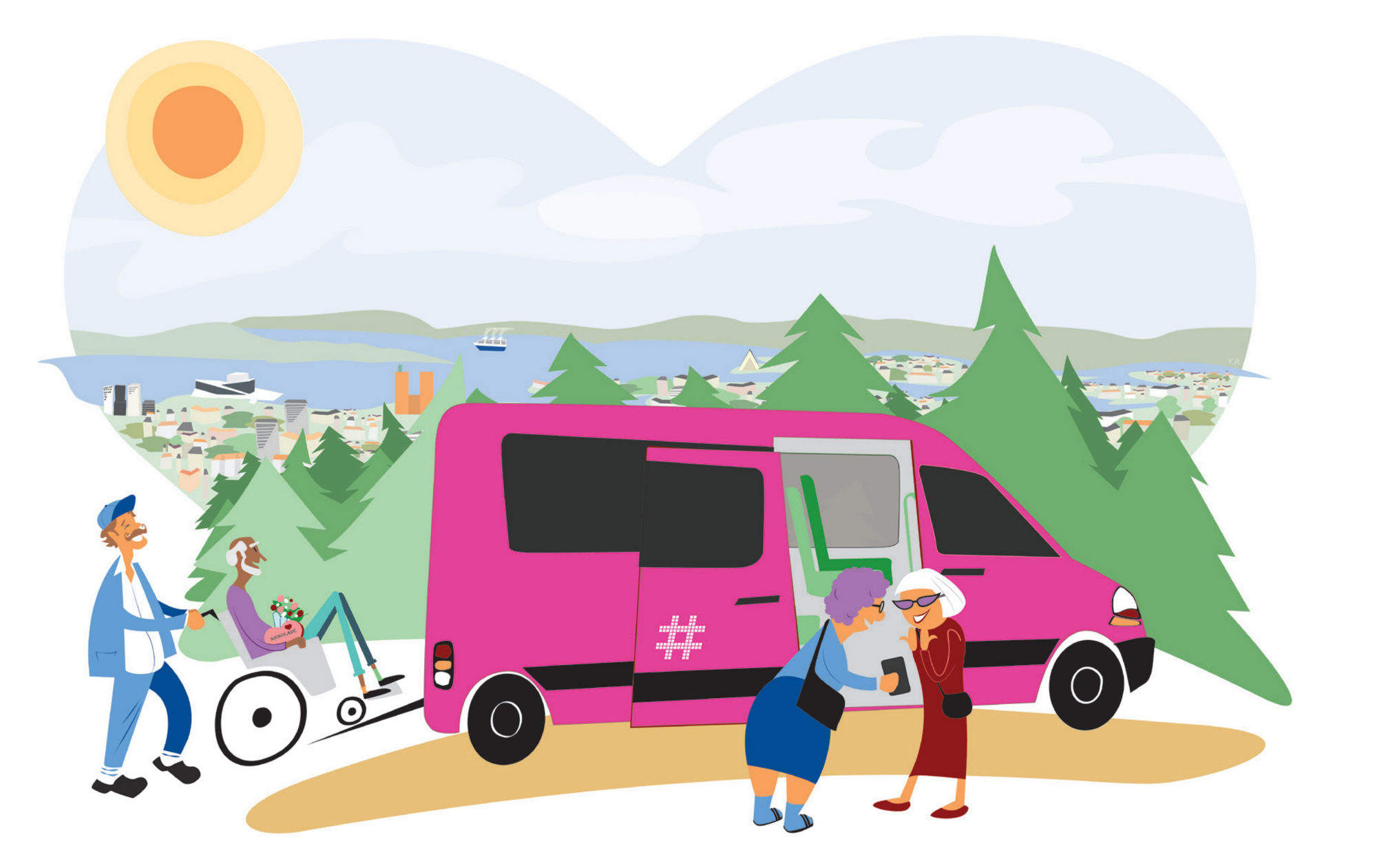 The services is loved by seniors in Oslo because it helps facilitate new relationships between those in the senior community. Illustration: City of Oslo
