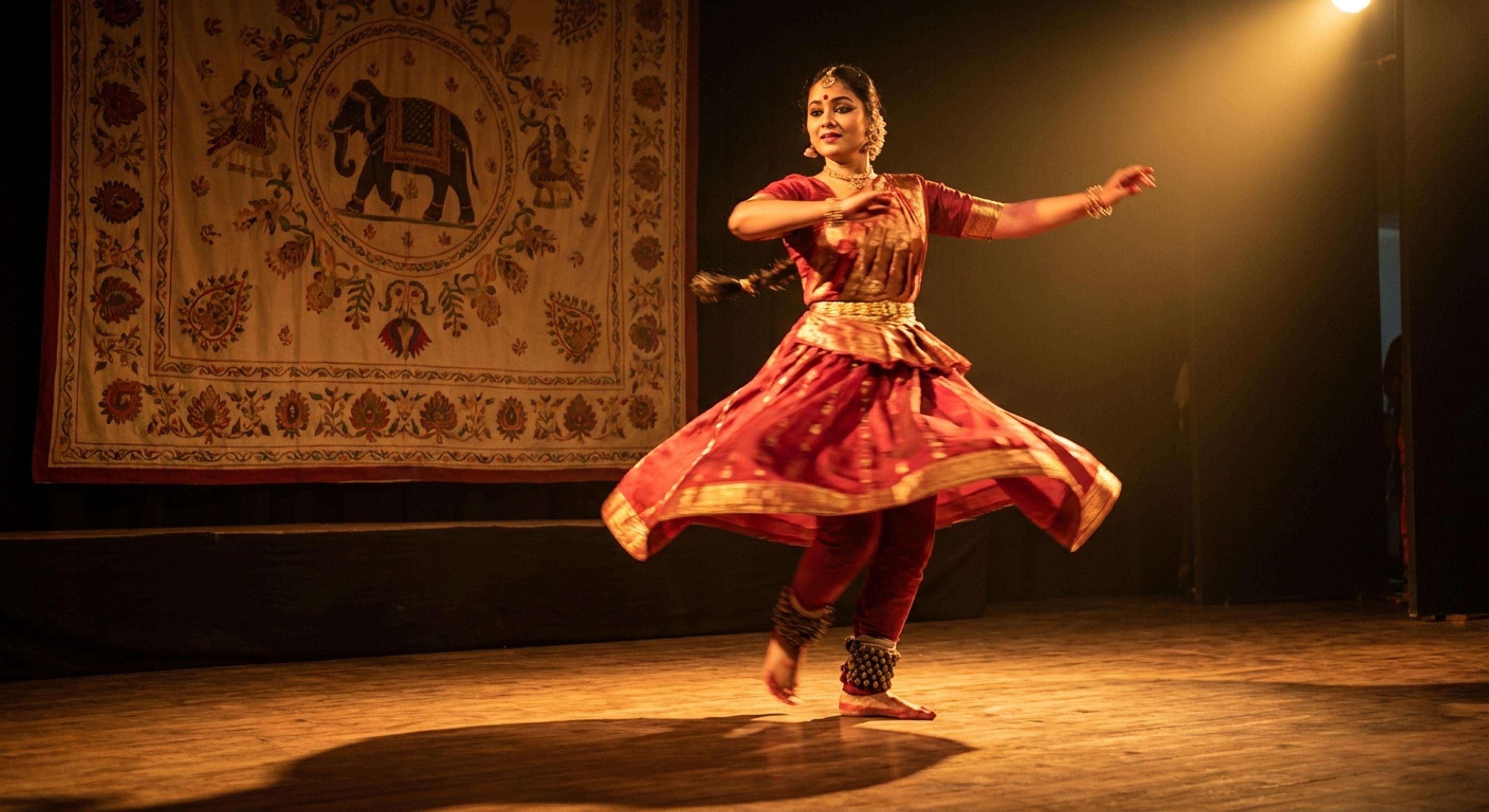 Kathak classical dance performance