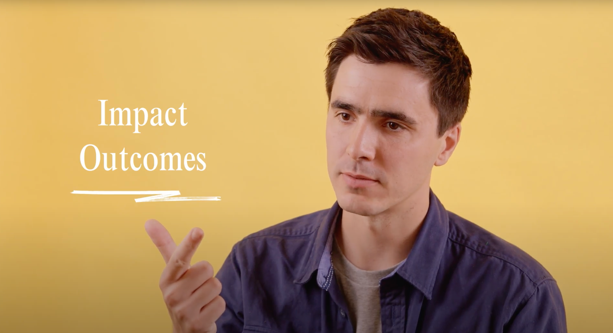 Glyn, our Talent Director talking about Impact and Outcomes